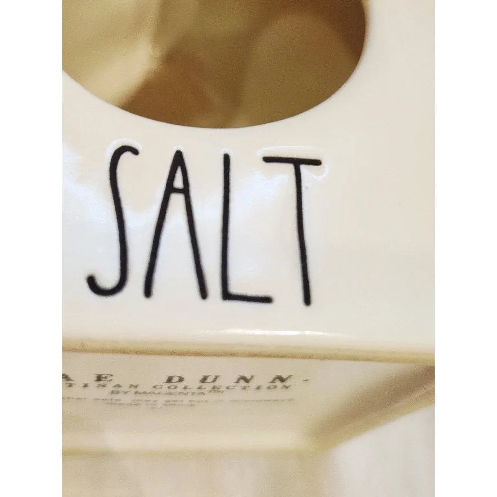 Rae Dunn Ceramic Salt Crock Cellar Salt Saut Pig